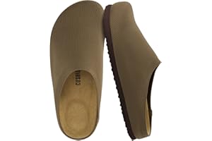 CUSHIONAIRE Women's Sils Knit Cork Footbed Clog with +Comfort