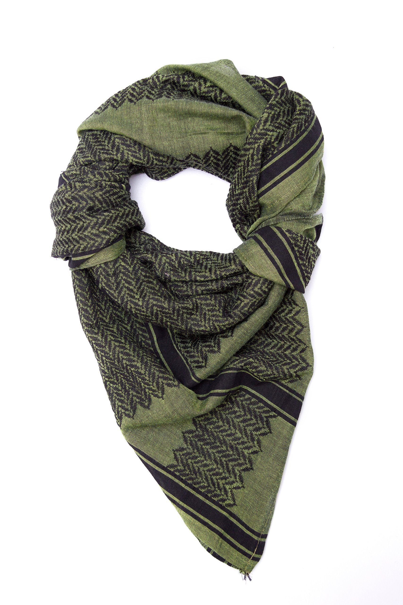 HirbawiPremium Arabic Scarf Cotton Shemagh Keffiyeh 47"x47" Arab Scarf Made in Palestine