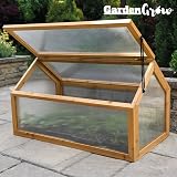 Garden Grow Wooden Outdoor Cold Frame Grow House Polycarbonate Shelter 90x48x50 view 6