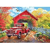 RoseArt - Kodak Premium Cork - Old Creek Bridge - 1000 Piece Jigsaw Puzzle for Adults