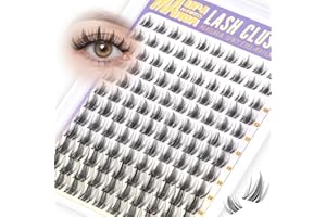 Ahrikiss Manga Lash Clusters Fairy Cluster Eyelashes D Curl 10-16mm Spiky Anime Cluster Eyelash Extensions Natural Look 120Pc