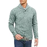 COOFANDY Men Dress Sweater Shawl Collar Sweatshirt Fashion Light Fleece Sweatshirt