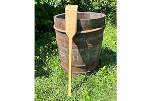 MOKIDOKI Giant Wooden Mixing Paddle 36-in Beech Heavy Duty - Made in Ukraine - Stirring Spatula for Brewing Handle Long Stir for Cooking Cajun Crawfish Boil Grill Mixing Camping in Big Stock Pots Brewing Beer