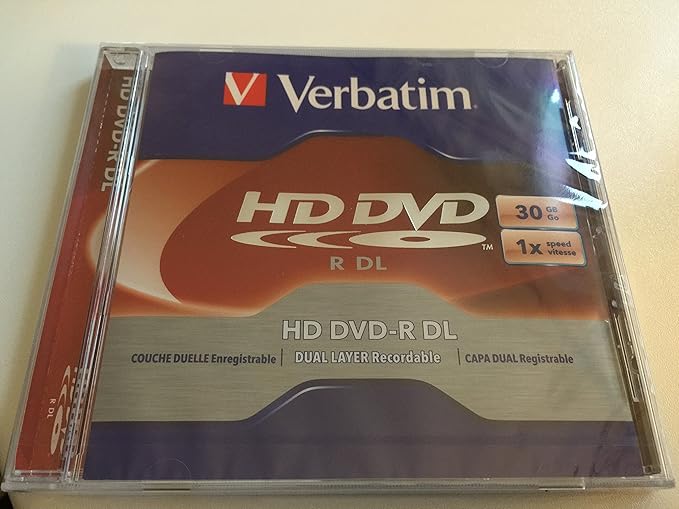 Verbatim HD DVDR DL 30GB 1X 1pk Jewel Case 1 Pieza(s) DVD+RW