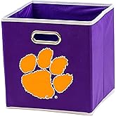 Franklin Sports NCAA College Team Fabric Storage Cubes Made to Fit Storage Bin Organizers