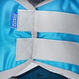 Harrison Howard CareMaster Pro Luminous Fleece Fly Mask Half Face Blue (L) view 5