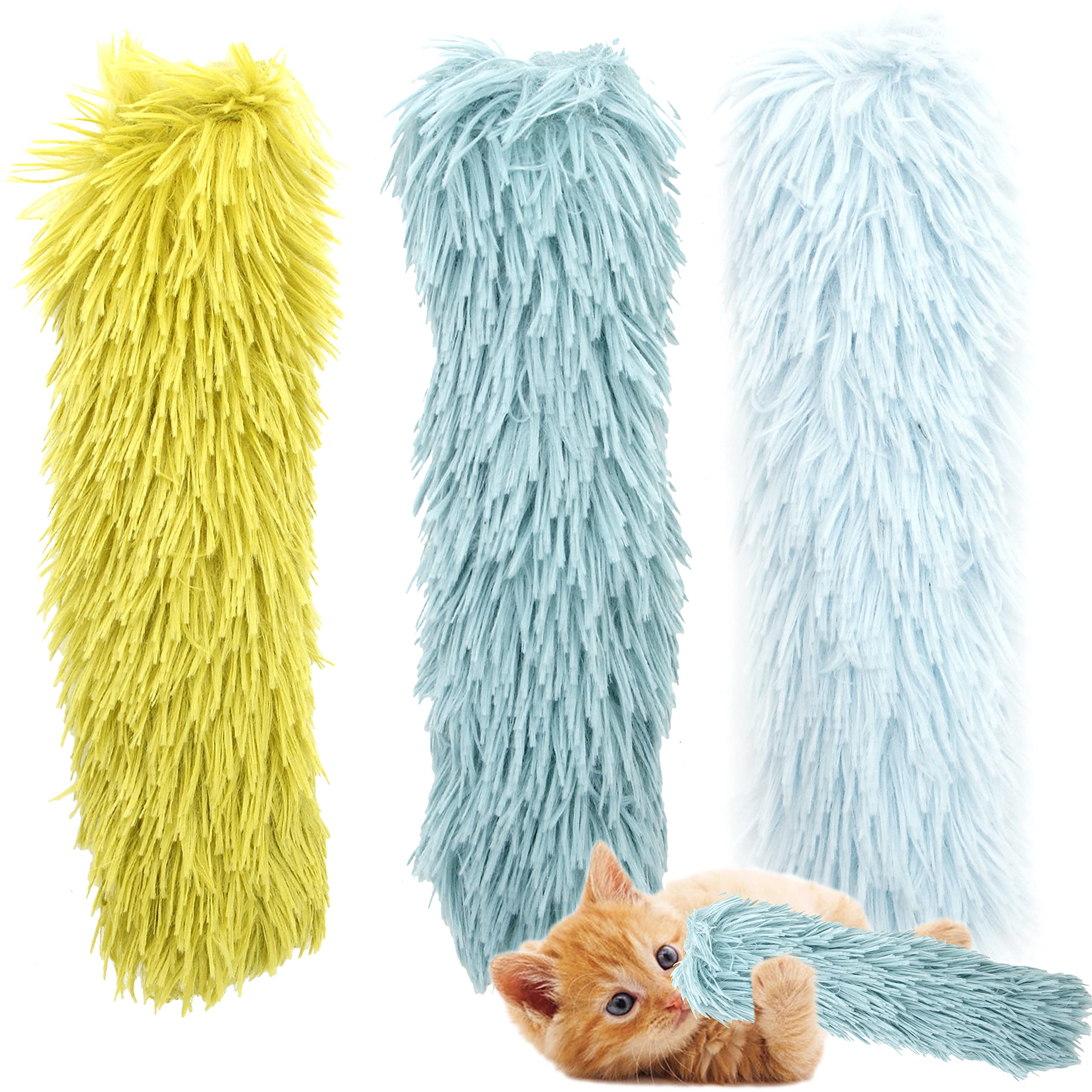 Youngever 3 Pack 30CM Cat Kicker Toys, Kitty Kick Stick, Cat Kick Toy, Interactive Cat Toys for Cat, Puppy, Kitty, Kitten