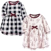 Touched by Nature Baby-Girls Organic Cotton Short-Sleeve and Long-Sleeve Dresses