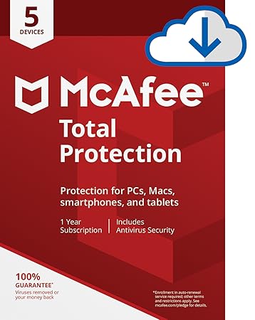 McAfee 2018 Total Protection - 5 Devices [Online Code]