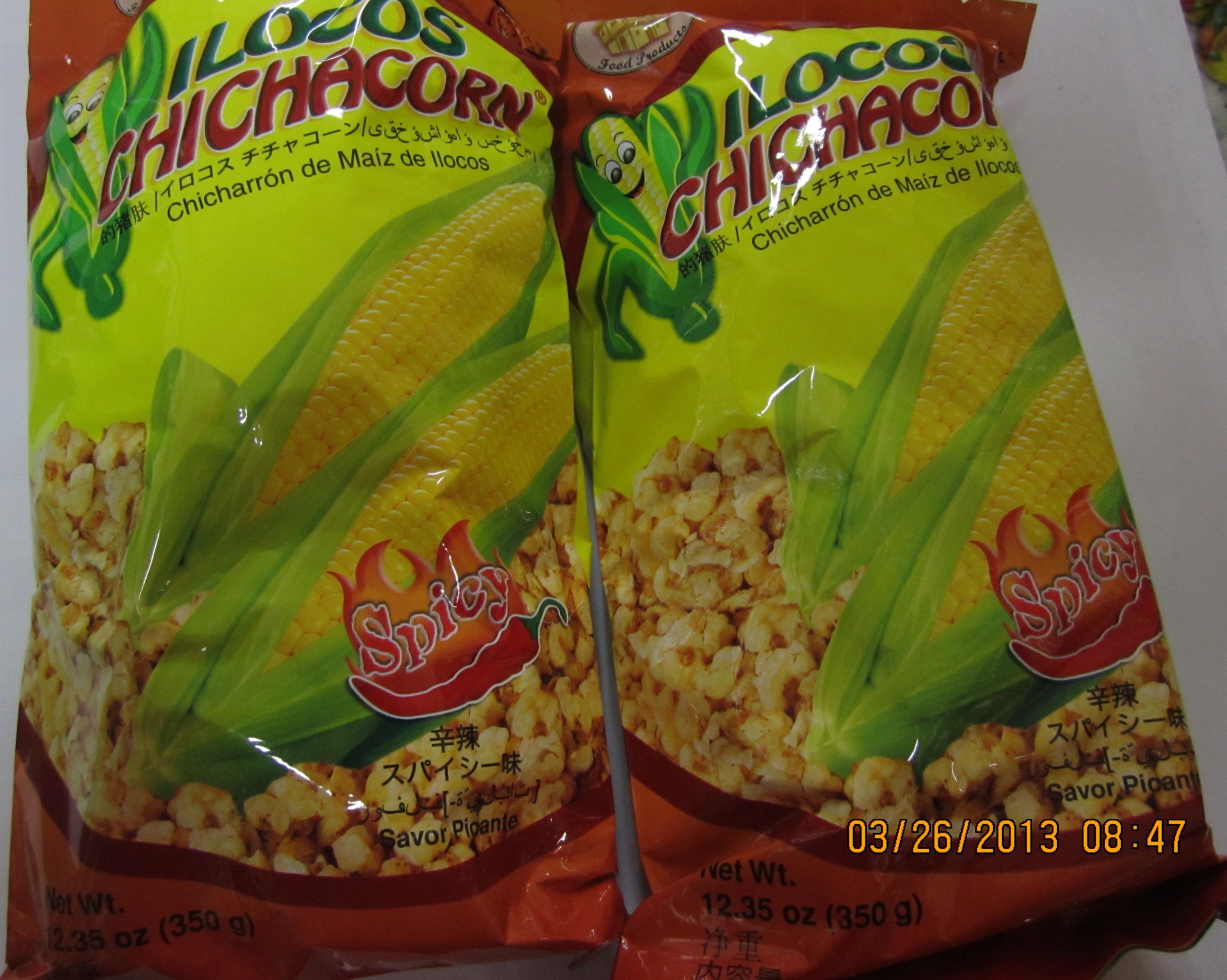 Ilocos Chichacorn Cornick Garlic Flavor Pack of Two 12.35