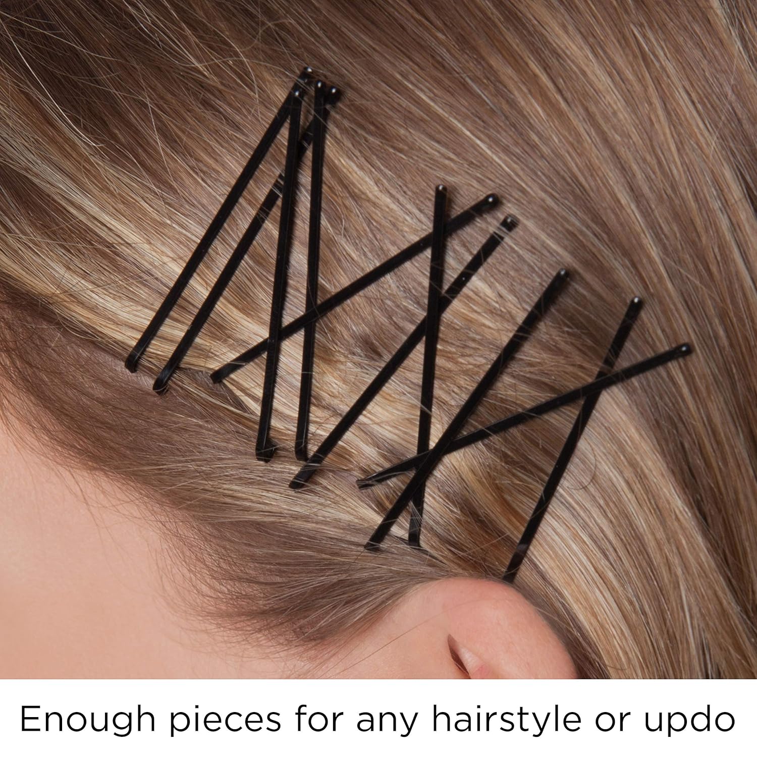 Goody Women's Hair Ouchless Bobby Pin, Crimped Brown, 2 Inches, 48 Count : Hair Pins : Beauty