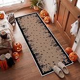 Artoid Mode Castle Ghost Bat Pumpkin Witch Halloween Area Rug 2x6 Feet | Gothic Home Decor Washable Area Rugs for Entryway Bedroom Living Room Laundry Room Indoor