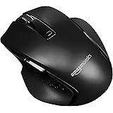 Amazon Basics Compact Ergonomic Wireless PC Mouse with Fast Scrolling - Black