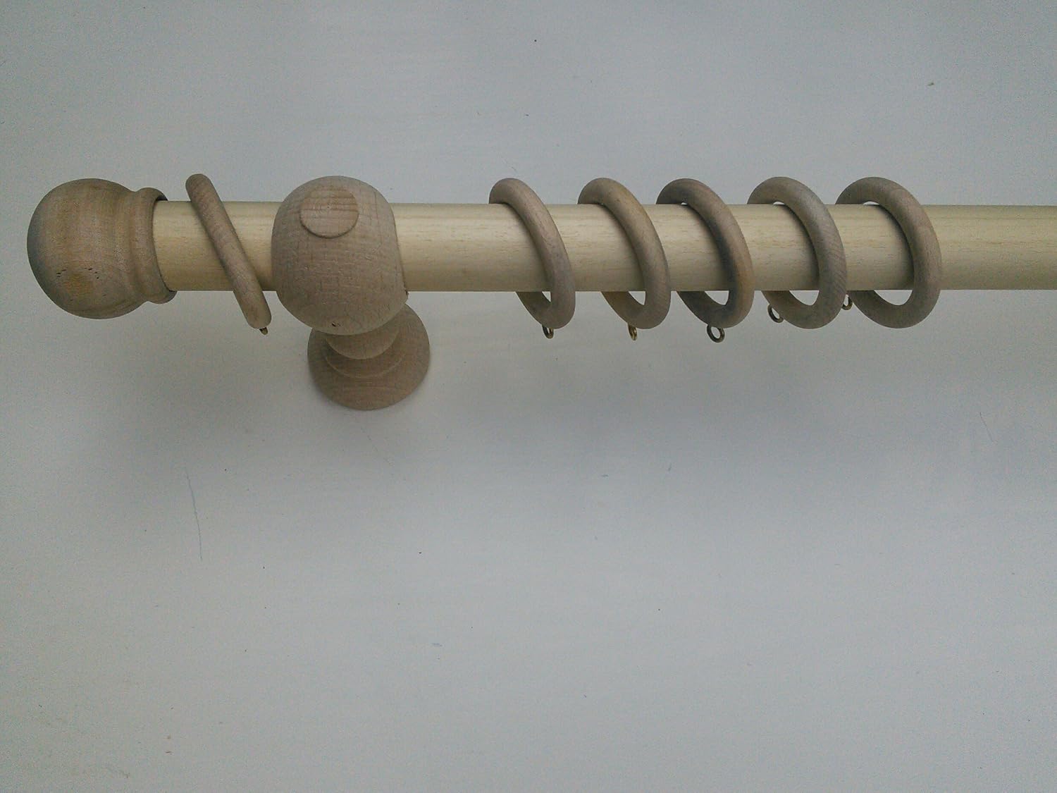 The Carteret Trading Company 35mm Complete Wooden Curtain Pole Set
