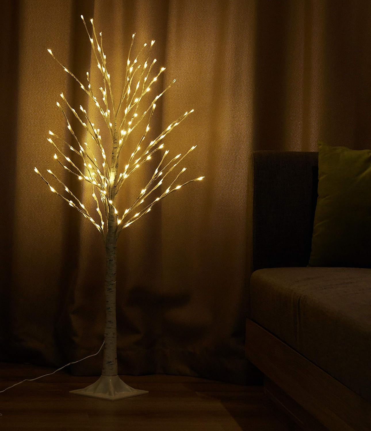 Amazon Com Lamphome 4ft 160 Led Birch Tree Light For Wedding