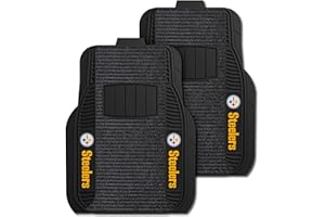 FANMATS - 13786 NFL Pittsburgh Steelers Nylon Face Deluxe Car Mat 20"x27"