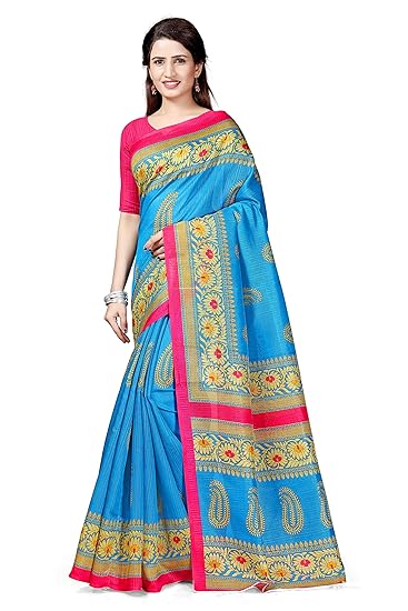 Winza Designer Womens Art Silk Saree With Blouse (ART-24)