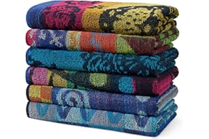 BEN KAUFMAN SALES CO Terry Beach & Pool Towel - Absorbent & Fast Drying - Oversized Soft Cotton Towel for Swimming & Travel - Essential for Beach & Pool with Vibrant Colors - 30" x 60" - Pack of 6