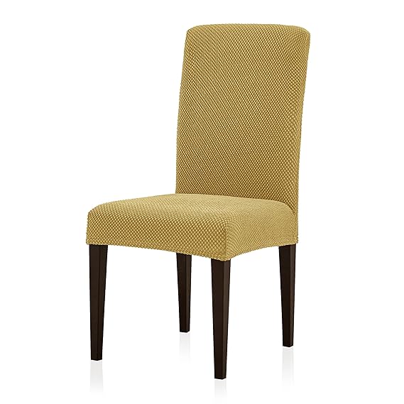 Subrtex Stretch Dining Room Chair Slipcovers (2, Beige Jacquard) Amazon.ca Home & Kitchen