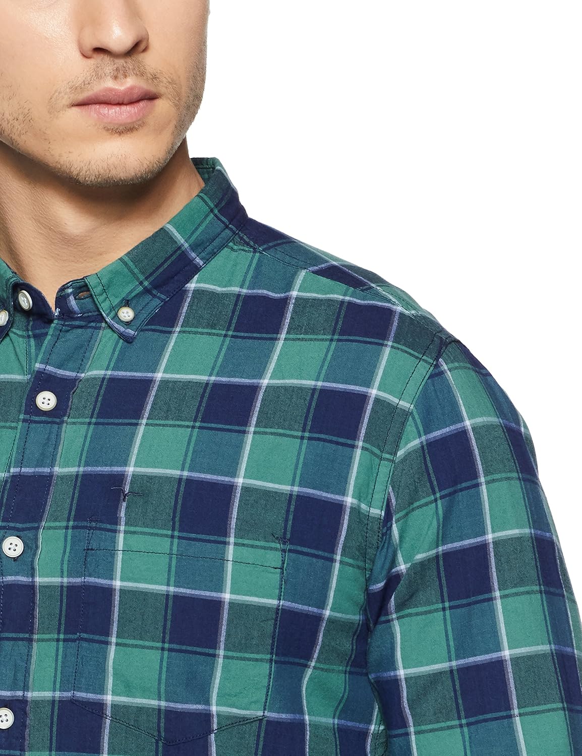 flying machine men's checkered slim fit casual shirt