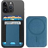 ExtreLife Upgraded for Magsafe Wallet, Strongest Magnetic Wallet for iPhone 17/16/15/14/13/12 Series, Magnetic Phone Card Holder, 2 Card Slots, Vegan Leather, Fit 7 Cards, Dark Blue Green