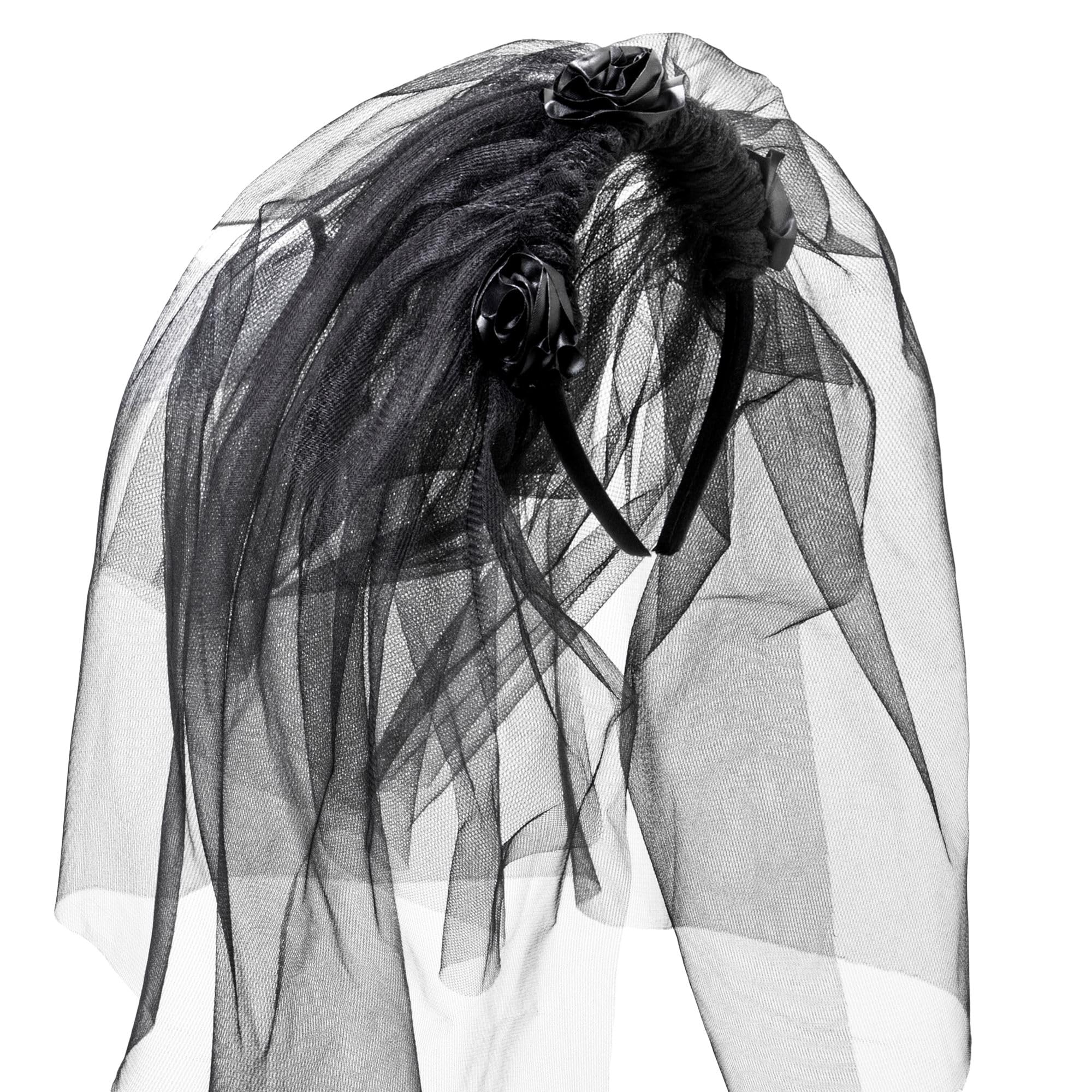 W WIDMANN MILANO Party Fashion BLACK WIDOW VEIL - (Black)