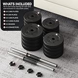 Yaheetech 30KG Adjustable Dumbbells Set 15KGx2 Home Gym Barbell Weights view 8