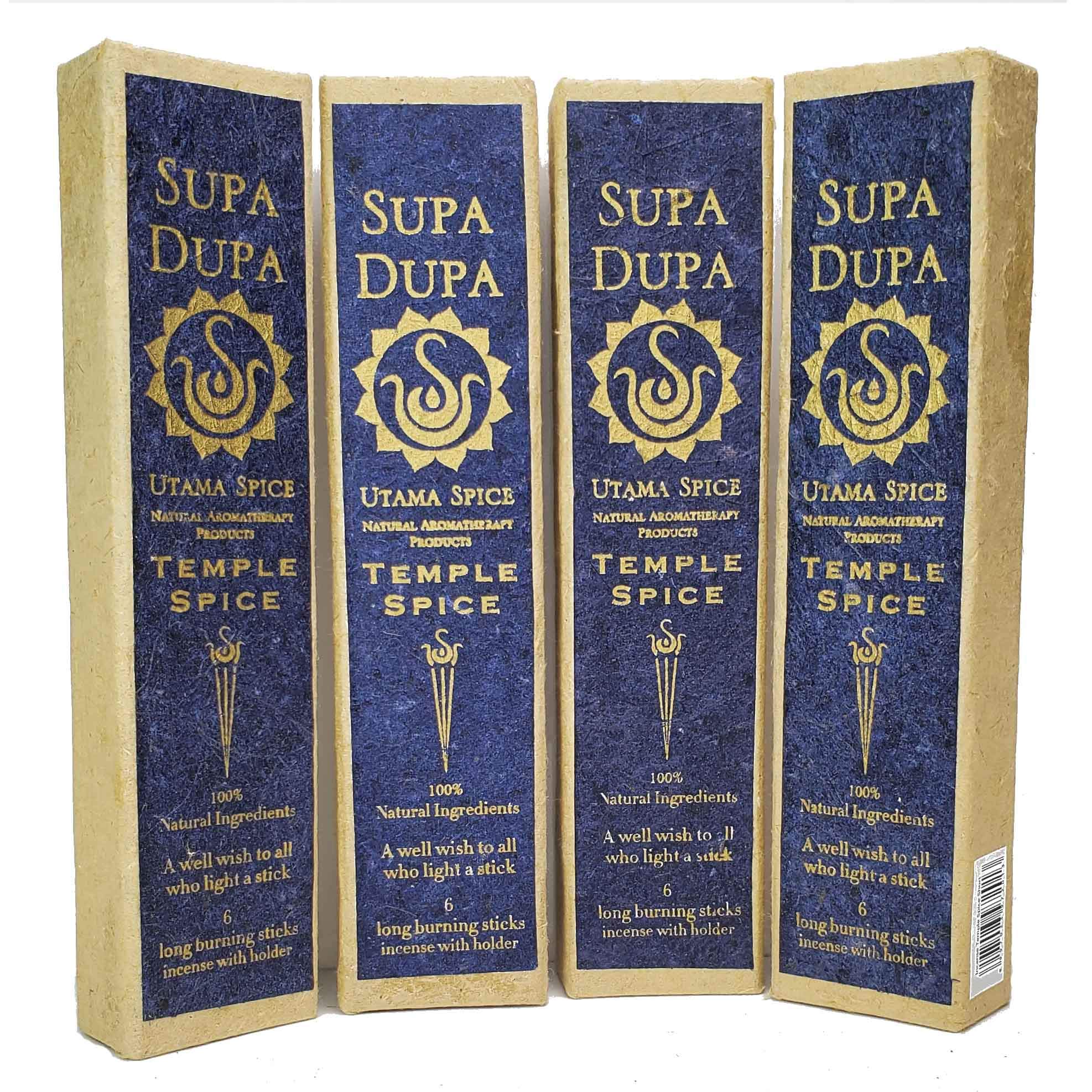 Temple Spice Incense (Regular) by Utama Spice (4 Box Bundle)