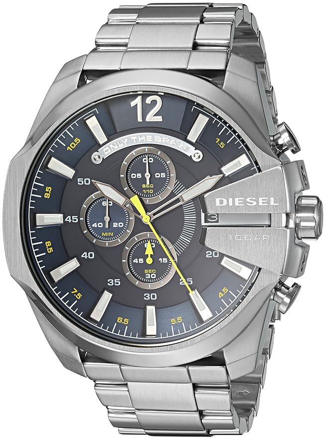 Diesel Men's Chronograph Quartz Watch with Stainless Steel Strap DZ4465 Amazon.co.uk Watches