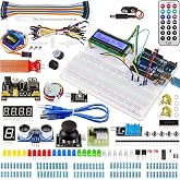 Miuzei Starter Kit with Breadboard Power Supply Compatible with Arduino IDE | Electronics Kit for Beginners Class, DIY Basic Circuit Project, 28+ Lessons, 160+ components, Storage Box, Well Organized