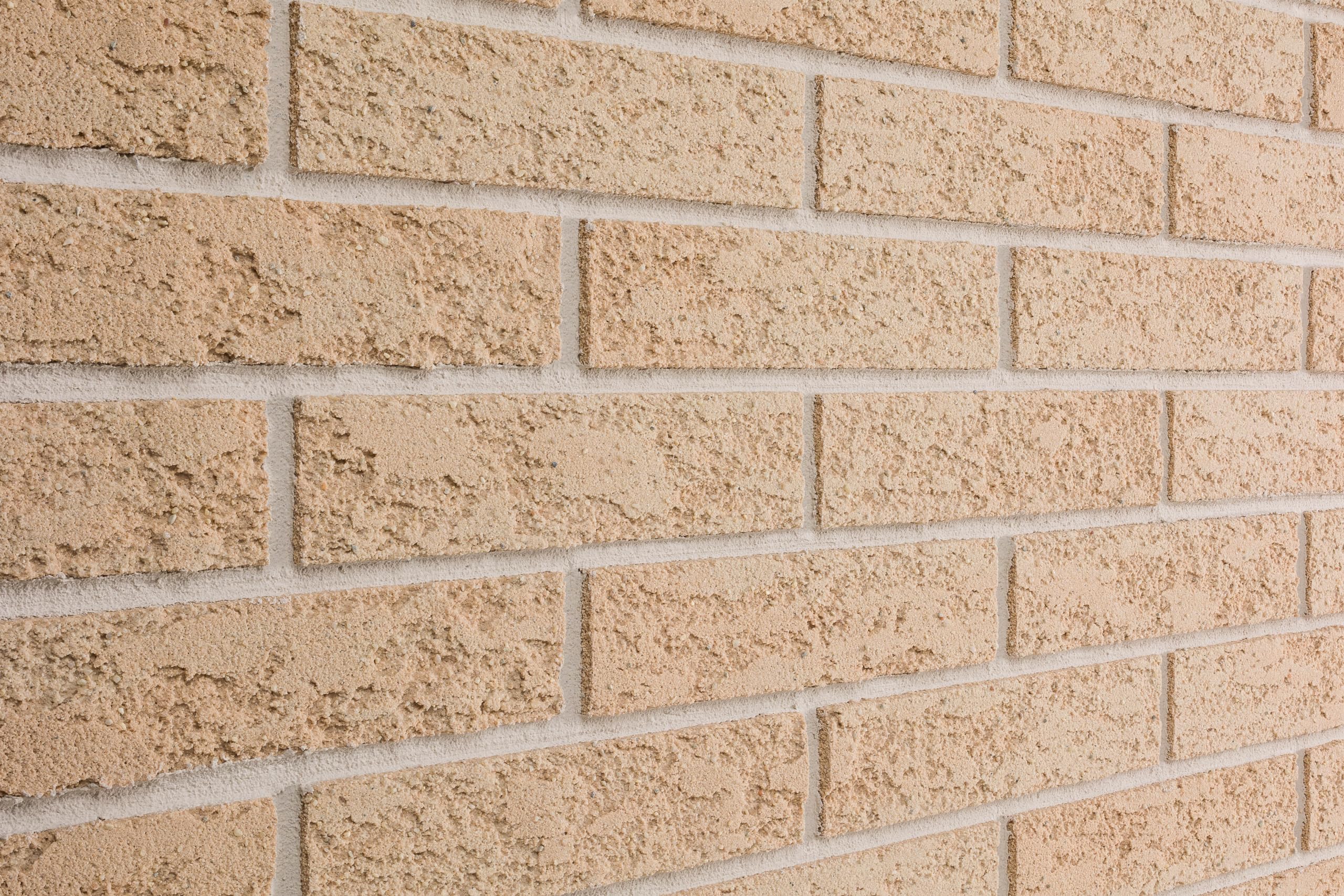 Elabrick Napoli Wall Cladding, Flexible Blend Brick, Outdoor Wall Cladding, Bricks, Sand Yellow, 50 x 210 mm, Facade Cladding Outdoor/Wall Cladding Inside. Easy Installation