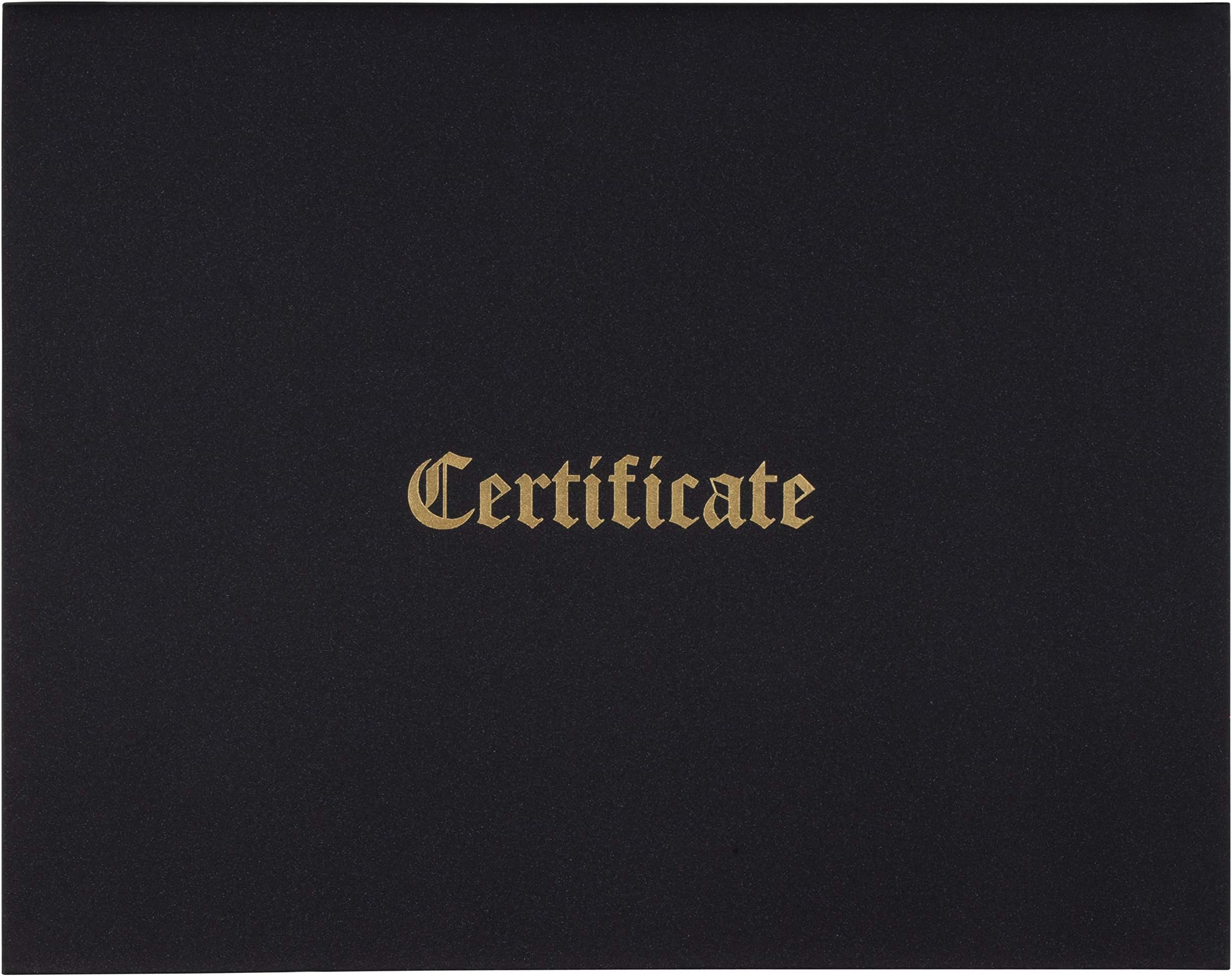 Document Cover, Certificate Holders (Black, 11.5 x 9 in)