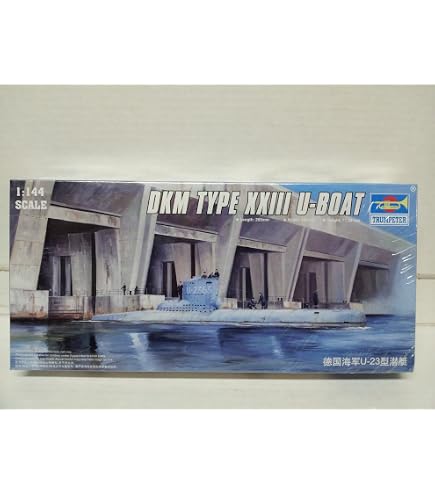 Kit Maquette Trumpeter U-Boot Allemand Type XXIII 1:144 – Plastique, Neuf