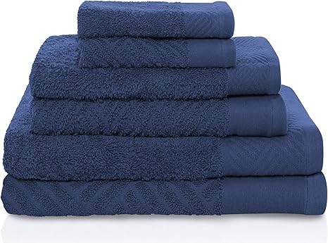 Amazon 6ピースロイヤルブルーソリッドカラーテクスチャタオルセットwith 28 X 54インチバスタオル ブルーバスケット織りborder Double Ply Thickソフトエッジクイックドライ寮ジムビーチ旅行タオル エジプト綿 タオルセット ホーム キッチン オンライン通販 Amazon 6ピースロイヤルブルーソリッドカラーテクスチャタオルセットwith 28 X 54インチバスタオル ブルーバスケット織りborder Double Ply Thickソフトエッジクイックドライ寮ジムビーチ旅行タオル エジプト綿 タオルセット ホーム キッチン オンライン通販