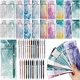 Feifeiya 100 Sets Christian Gifts Bulk Bible Emergency Numbers Religious Bookmarks Bible Verse Pens Religious Gifts for Church Sunday School Operation Bulk Items
