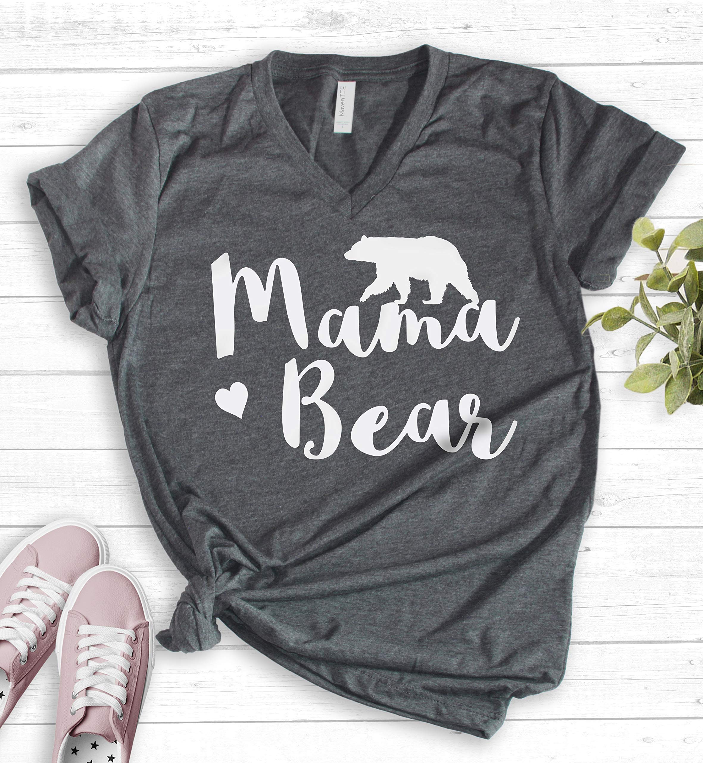 Mama Bear Shirt, Mamabear T-shirt, Mother Mom , Short Sleeve, , , 