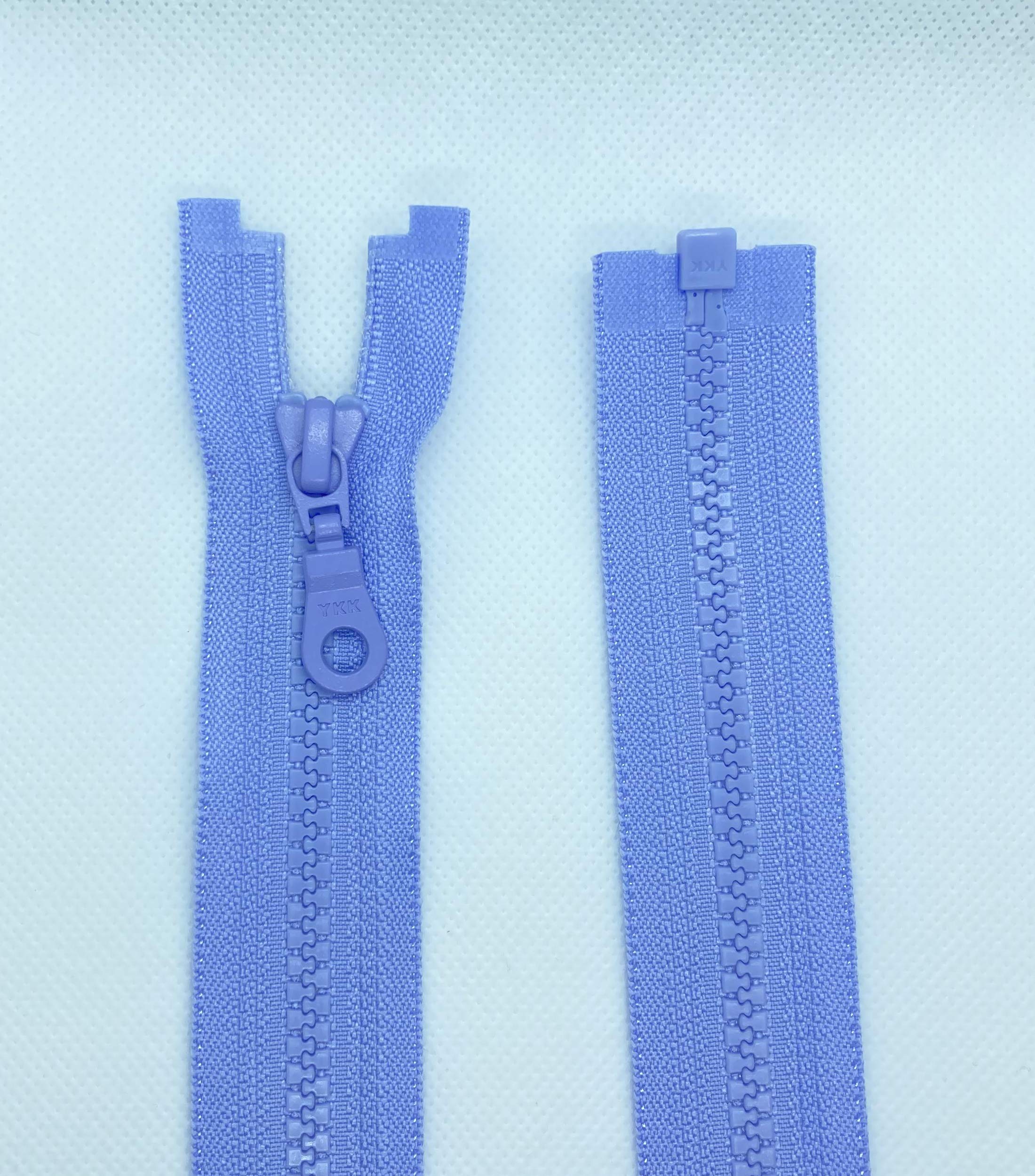 LIL YKK Zip Plastic Teeth No. 5 Medium Coarse Separable (268 Lavender, 80 cm)