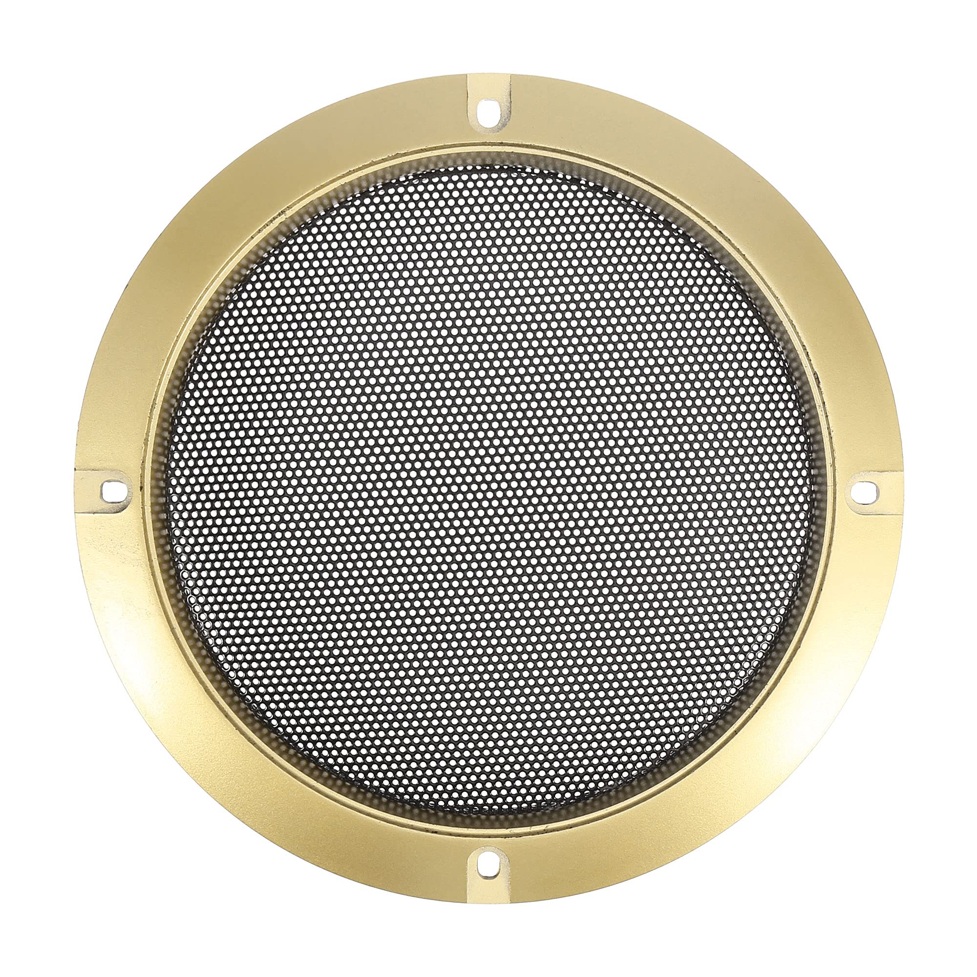 X AUTOHAUX 5" Gold Tone Car Audio Speaker Cover Mesh Subwoofer Grill Guard