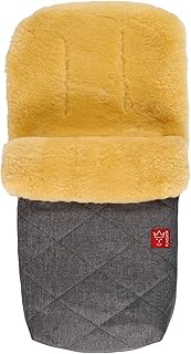 Lammfell Fußsack Natura, anthracite melange