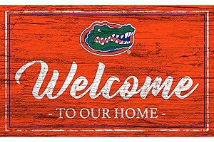 GAMEDAY NOVELTIES Florida Gators 12" x 6" Team Color Welcome to Our Home Wood Sign