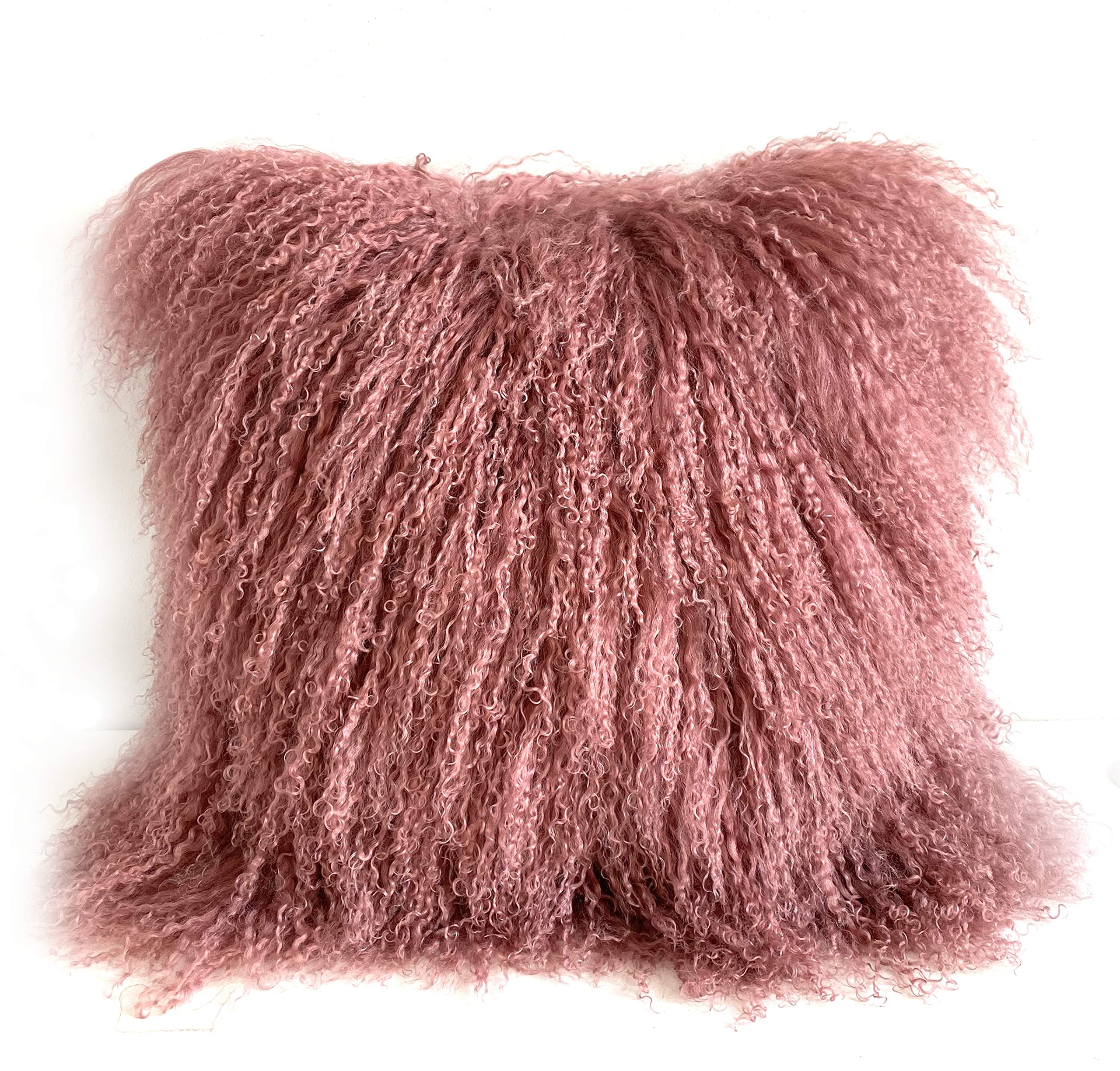 yingda1992 Mongolian Lamb Fur Throw Pillow Cover (16