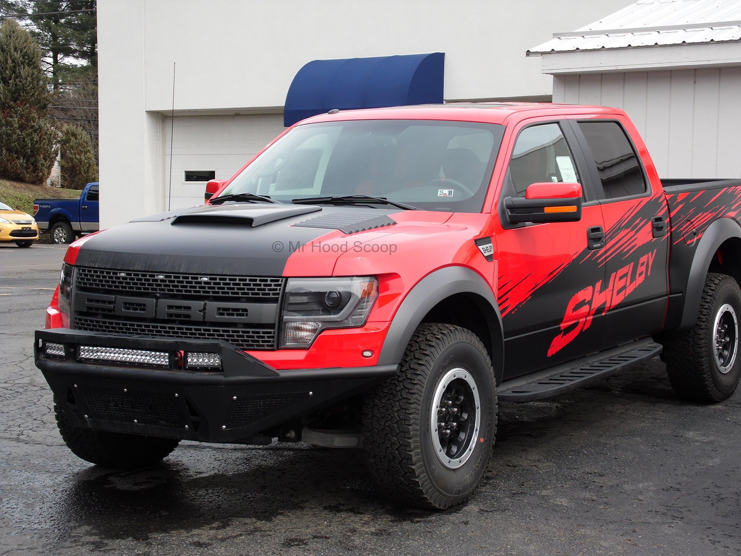 Xtreme Autosport Unpainted Hood Scoop Compatible with 2010-2014 Ford Raptor by MrHoodScoop HS003