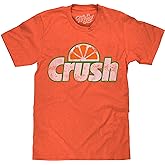 Tee Luv Men's Faded Orange Crush Shirt - Retro Crush Soda Logo T-Shirt