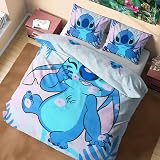 Disney Stitch Duvet Cover Set Kids Teens Single Double Blue Stitch