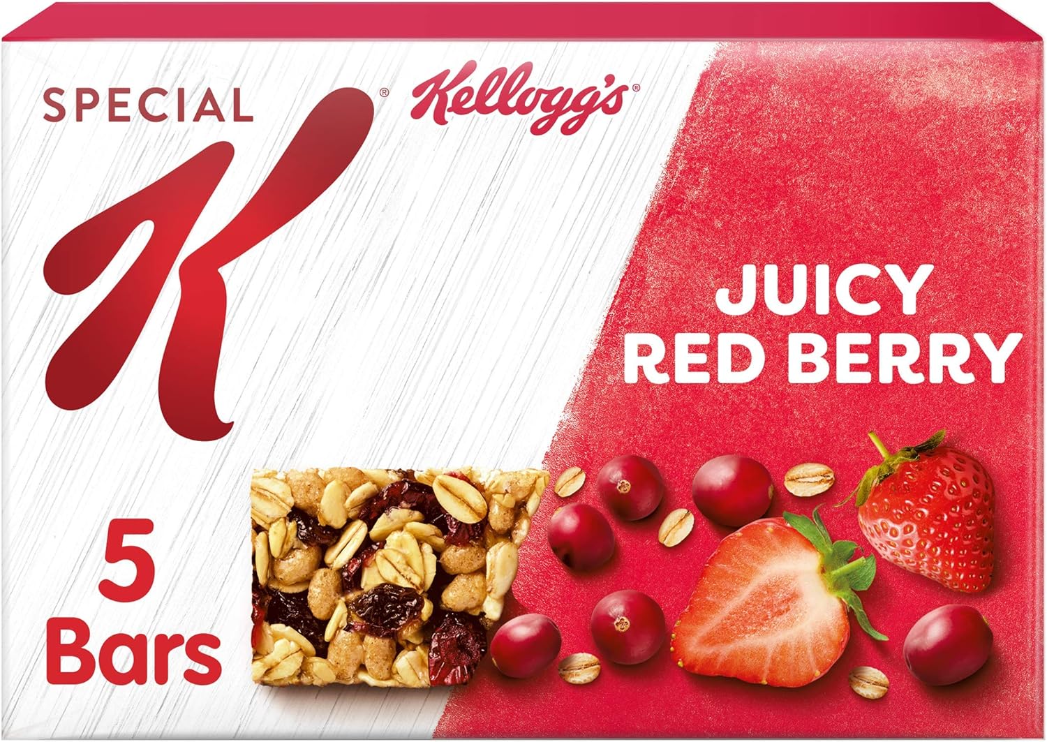 Kellogg's Special K Juicy Red Berry Cereal Bars, Pack of 10 Amazon.co