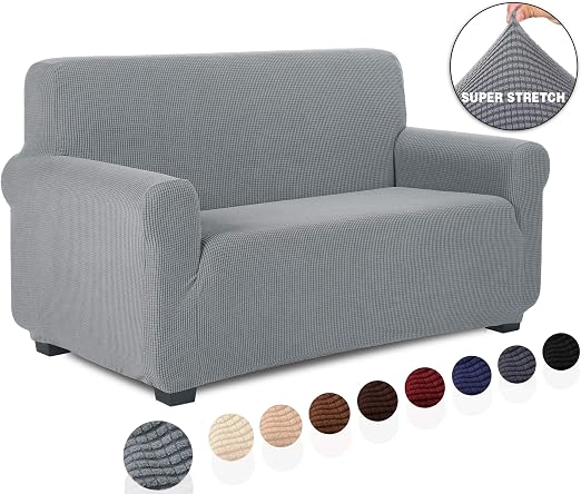 Tianshu Housse De Canapé 2 Placejacquard Housse De Canapé Extensible Extensible Avec Accoudoirs Revêtement De Canapé Decoration Pour Salon Chambre2