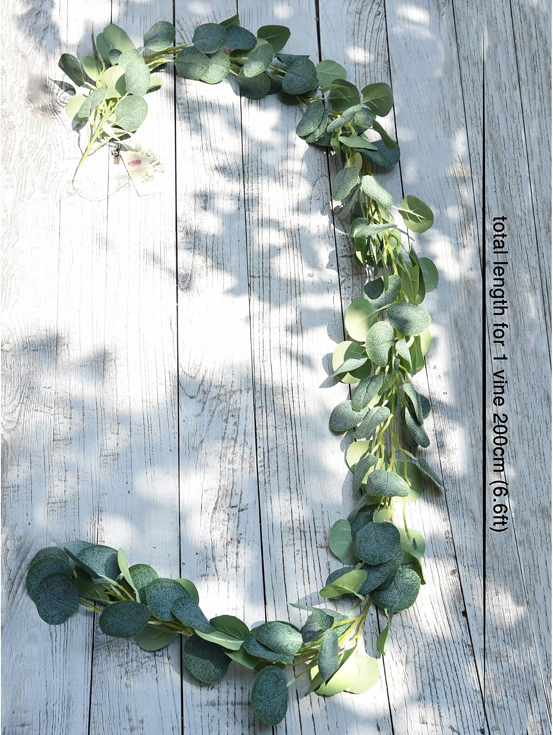 FiveSeasonStuff Silver Dollar Eucalyptus Garland Artificial Foliage Hanging Decoration for Wedding Home Wall Décor - Image 4