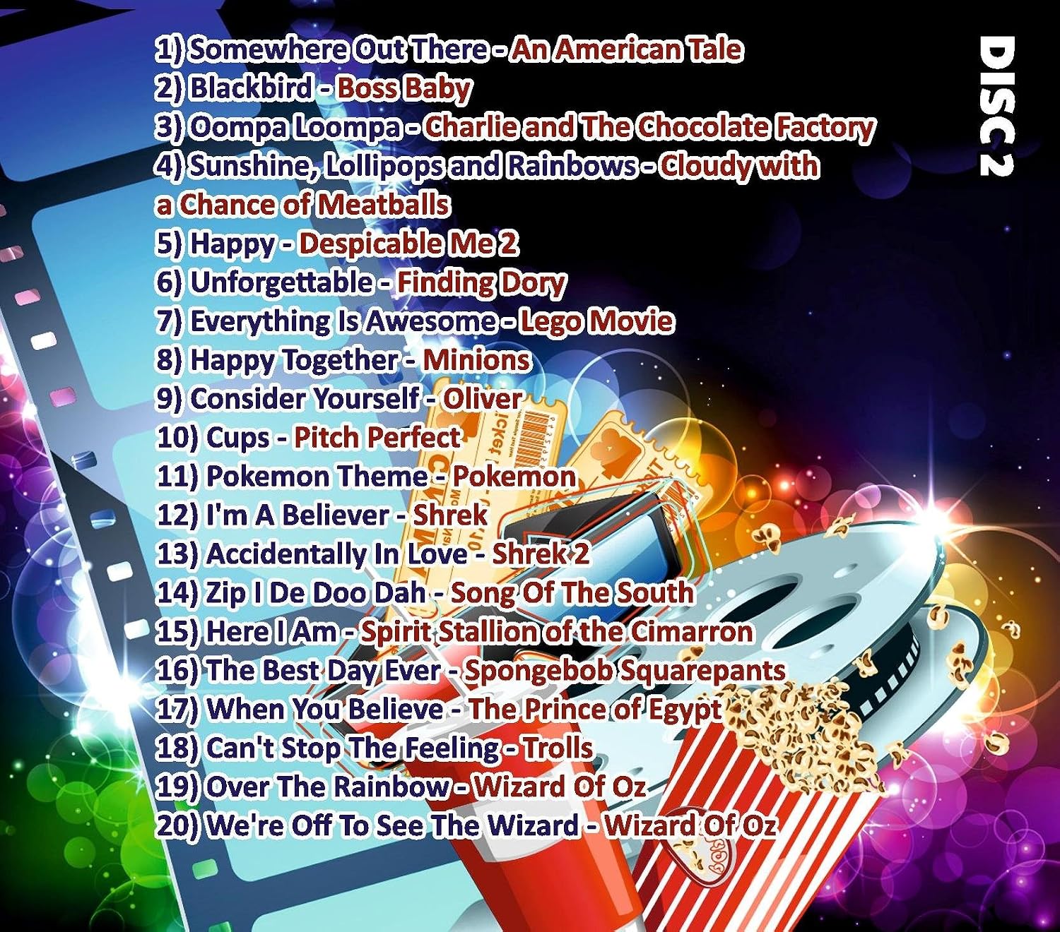 Mr Entertainer Big Karaoke Hits of Kids Movies Volume 2 - Image 4
