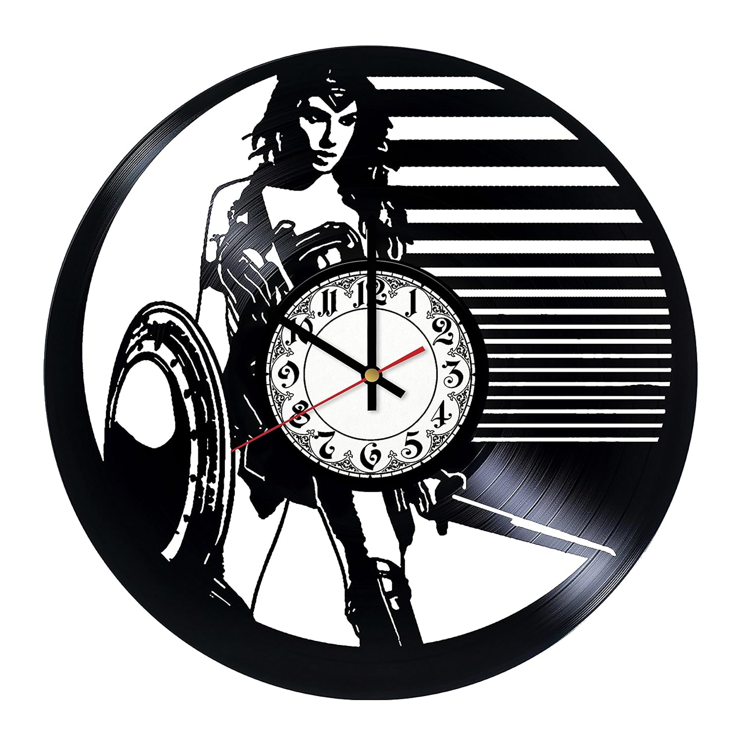 Wonder Woman Comics Vinyl Record Wall Clock Handmade Wall Clock Home Decor Wall Art Wall Decoration Original Gift Vintage Clock Wall Accessories Amazon Ca Handmade