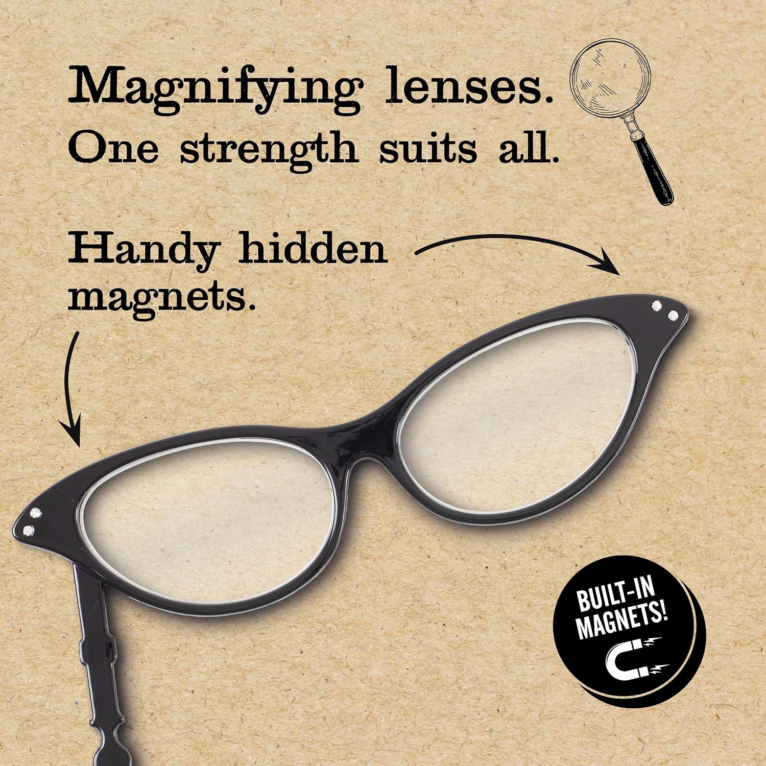 IF Simply Marvellous Magnetic Spectacles - Black Diamante, Black/Diamante - Image 3